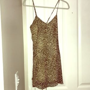 Never Worn Urban Outfitters Cheetah Print Dress